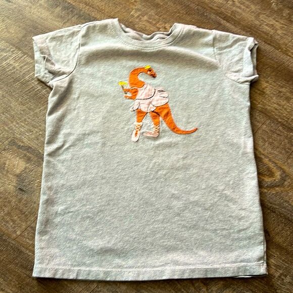 Hanna Andersson  Girls size 10 Dinosaur Shirt Top short sleeve - Picture 1 of 5